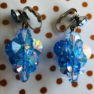 Pale Sky Blue String Earrings